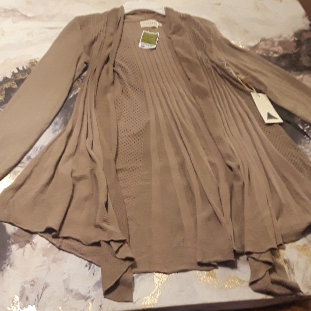 Long beautiful knitted open cardigan